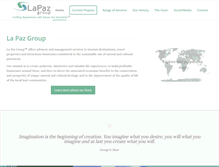 Tablet Screenshot of lapazgroup.com